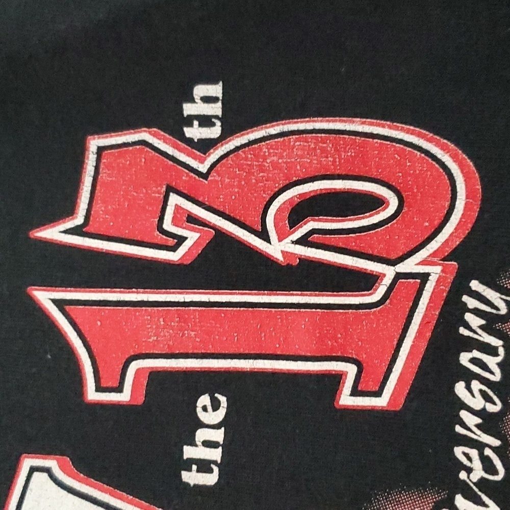 Vintage 2011 Port Dover Friday 13th -30th Anniversary Skeleton Biker Tee Size L - Picture 6 of 7